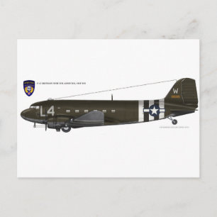 USAAF C-47 Skytrain Postkarte