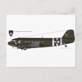 USAAF C-47 Skytrain Postkarte