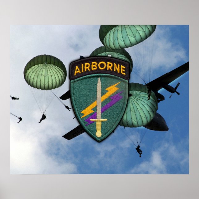 USACAPOC Special Ops Zivil Affairs Patch Poster (Vorne)