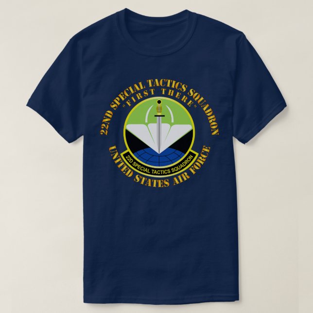 USAF 22. Special Tactics Squadron First There X T-Shirt (Design vorne)