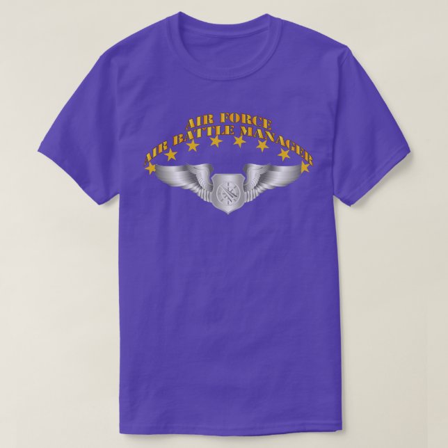 USAF Air Battle Manager Basic Wings T-Shirt (Design vorne)