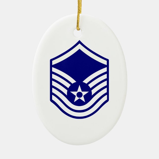 USAF E-7 MASTER SERGEANT KERAMIKORNAMENT (Vorne)