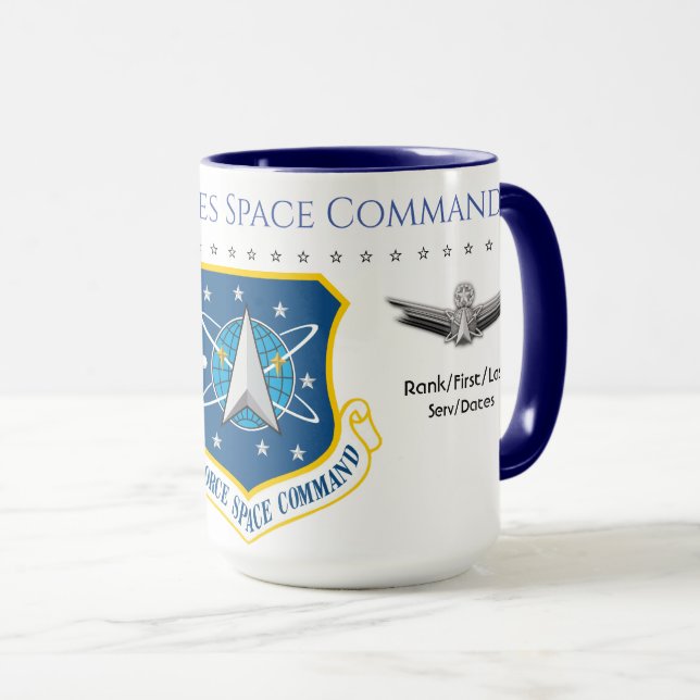USAF-RAUMBEFEHL TASSE (VorderseiteRechts)