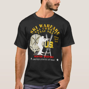 USAF Special Recon Team Ski Warfare Ski Combat Win T-Shirt
