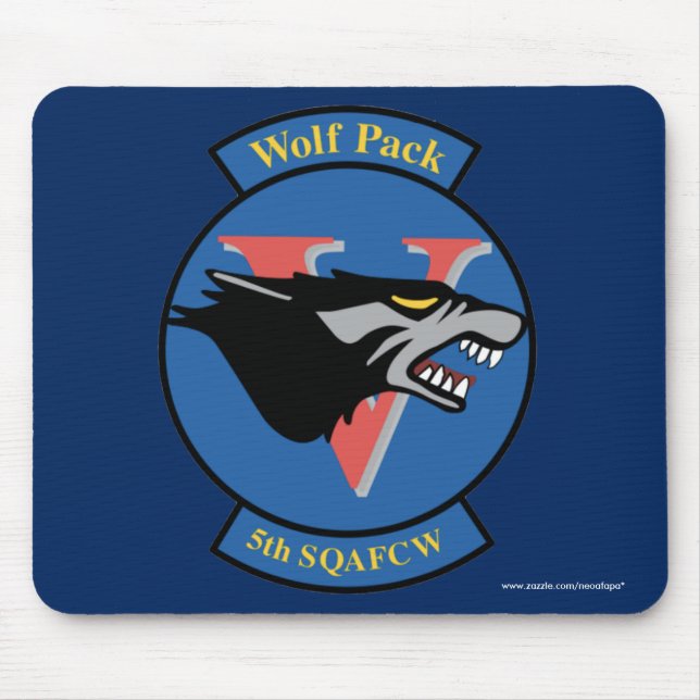 USAFA Kadett-Geschwader 5" Wolfsrudel-" Mousepad (Vorne)