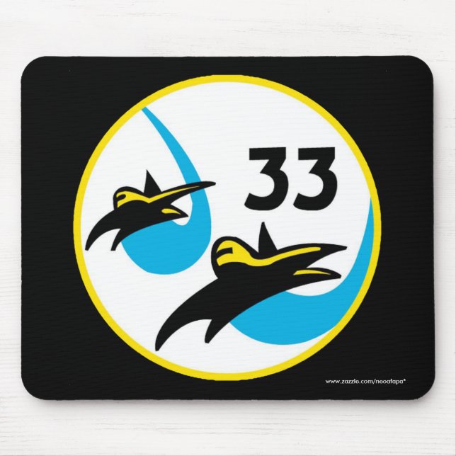 USAFA Kadett Squadon 33" Ratz" Mausunterlage Mousepad (Vorne)