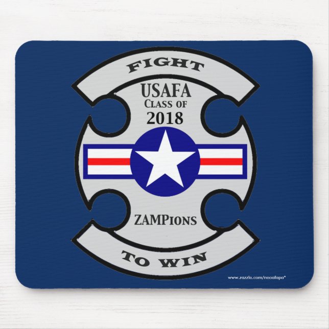 USAFA Klasse von 2018 "ZAMPions" Mausunterlage Mousepad (Vorne)