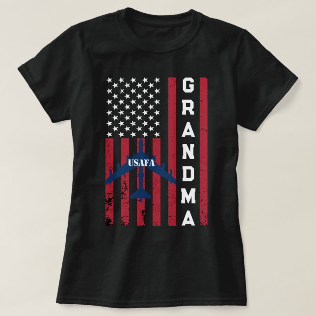 Usafa Merch Proud Air Force Mama Ehefrau Mama Oma T-Shirt (Design vorne)