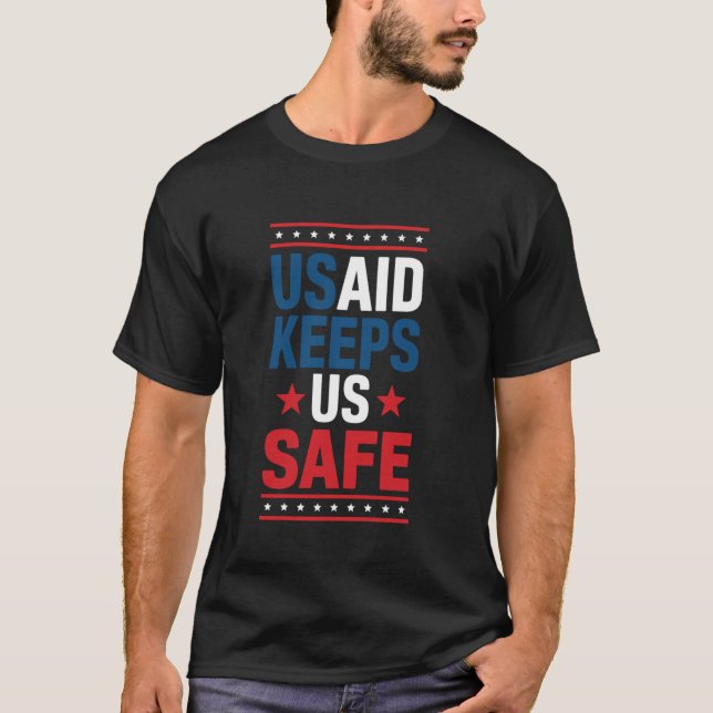 USAID hält uns sicher T-Shirt (Vorderseite)