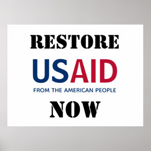 USAID jetzt wiederherstellen Poster