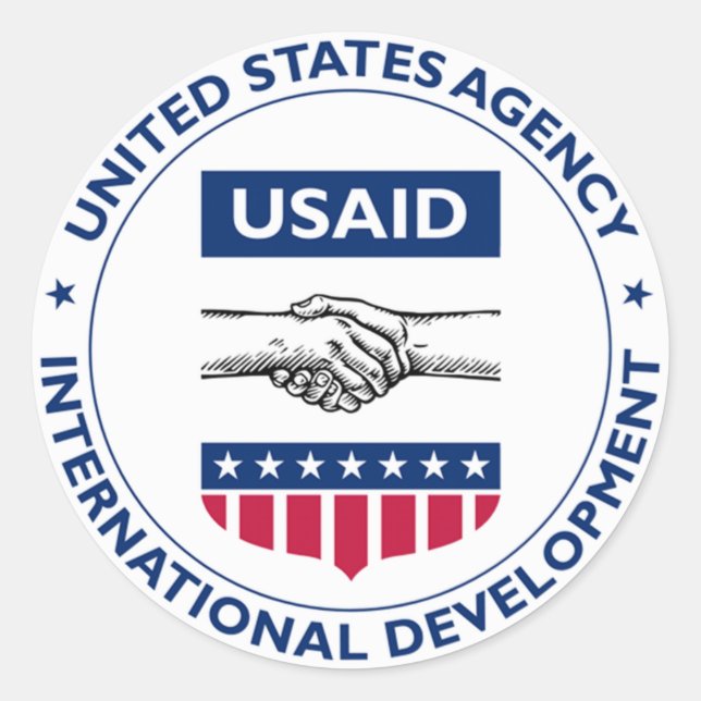 USAID RUNDER AUFKLEBER (Vorderseite)