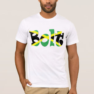 Usain Bolt Jamaican Flag T - Shirt