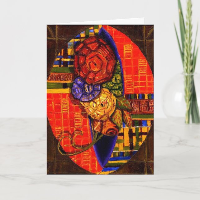 Usambaraveilchen Feiertagskarte (Vorderseite)