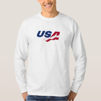 USAracquetball-langes Hülsen-T-Shirt T-Shirt