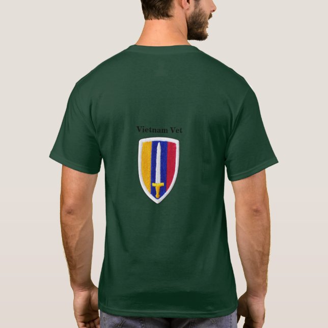 USARV MACV Vietnam Nam War Vets Patch T-Shirt (Rückseite)