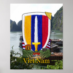 USARV Vietnam Nam Kriegs-Flecken-Druck Poster