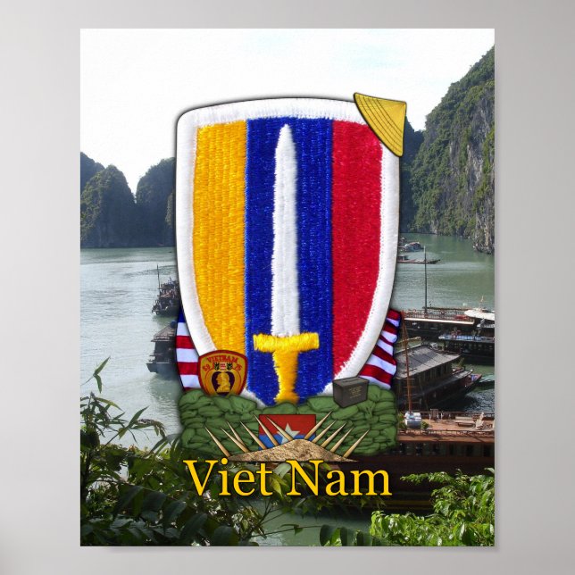 USARV Vietnam Nam War Patch Print Poster (Vorne)