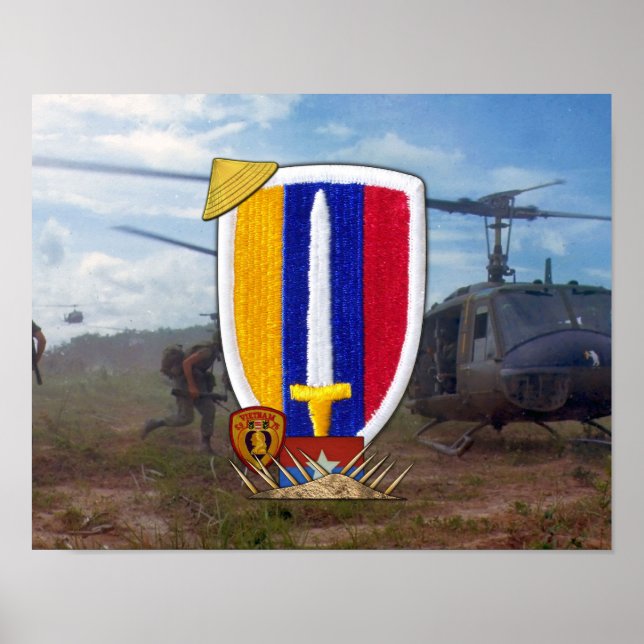 USARV Vietnam Nam War Vets Patch Poster (Vorne)