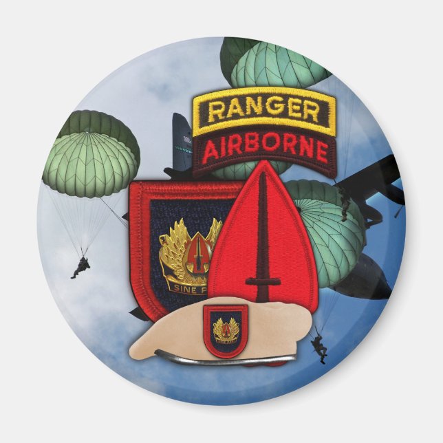 USASOC Special Operations Command Patch Magnet (Vorne)