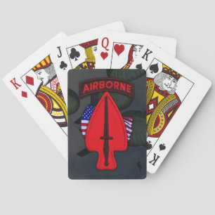 USASOC Special Ops Patch Poker Karten Spielkarten