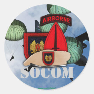 USASOC Special ops Patch Veteranen Sticker