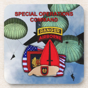 usasoc special ops vets patch Cork Untersetzer