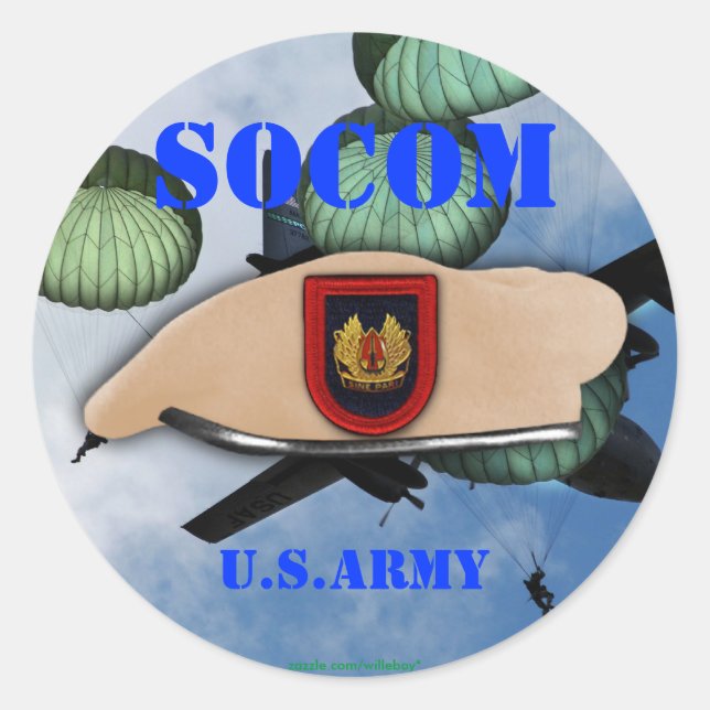 USASOC Spezialoperationen Kommando Socom Stickers (Vorderseite)