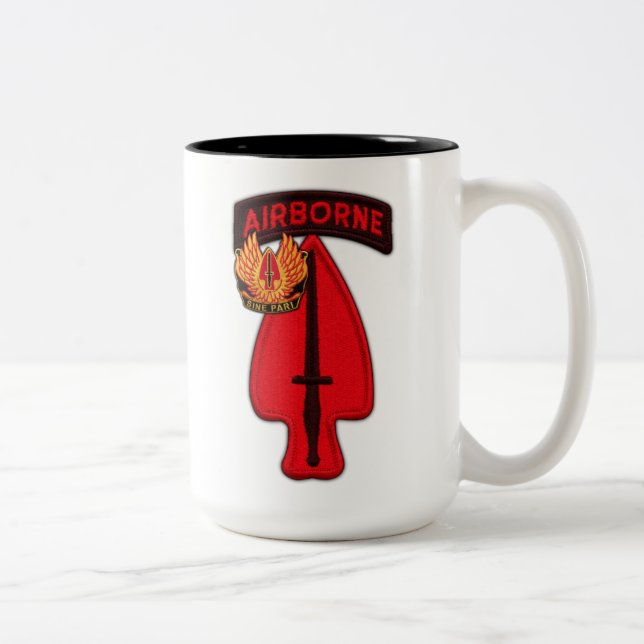 usasoc spezielle ops sof-Operationsbefehlsveterane Zweifarbige Tasse (Rechts)