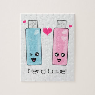 Usb-Blitz-Antriebs-Liebe Puzzle