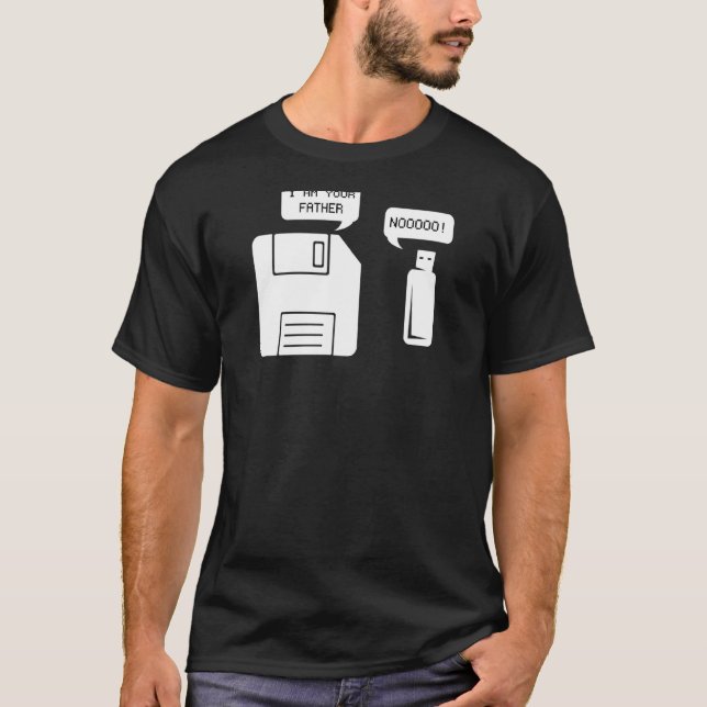 USB-Diskette Ich bin Ihr Vater 1 T-Shirt (Vorderseite)