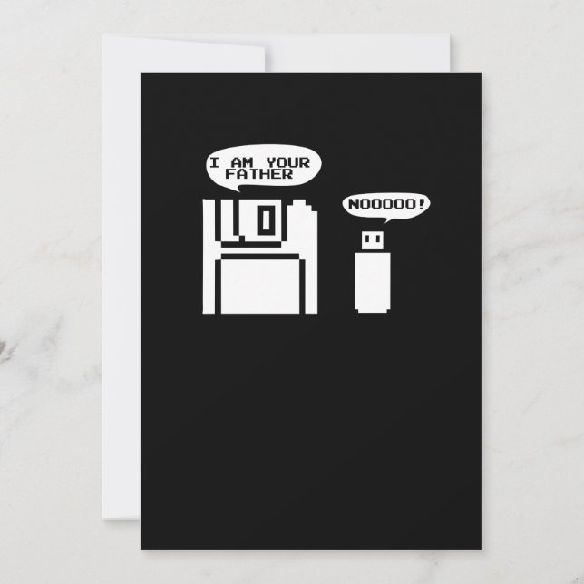 USB-Diskette Ich bin Ihr Vater-Noooo Einladung (Vorderseite)