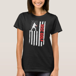 USB Flag Disk Golf T-Shirt