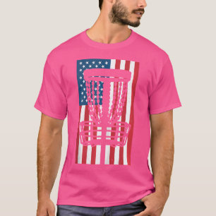 USB Flag Disk Golf T-Shirt