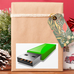 USB-Flash-Laufwerks-Sticker Rechteckiger Aufkleber