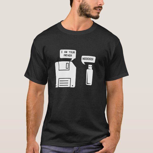 Usb Ich bin dein Vater lustige Computer Geek Nerd  T-Shirt (Vorderseite)
