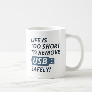 USB sicher entfernen Kaffeetasse