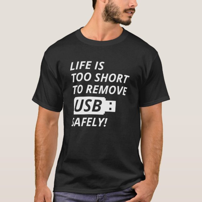 USB sicher entfernen T-Shirt (Vorderseite)