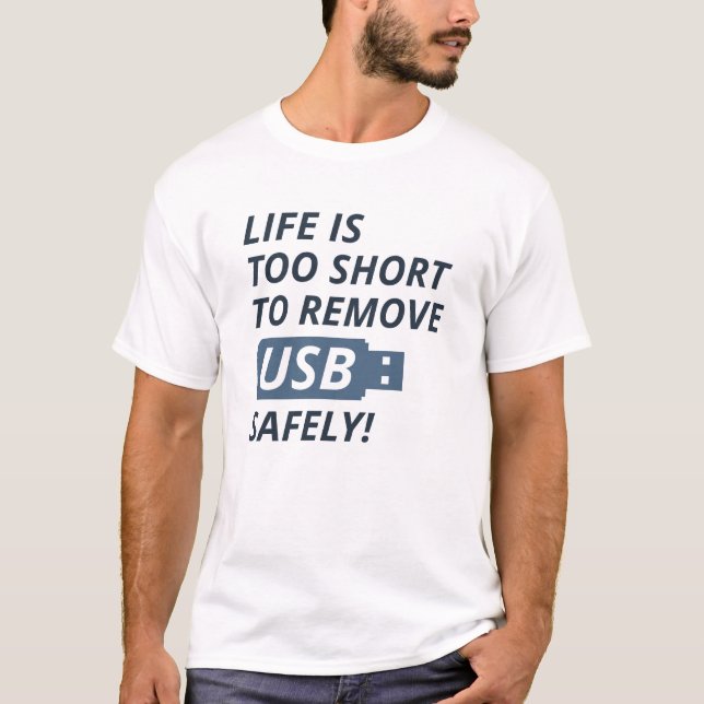 USB sicher entfernen T-Shirt (Vorderseite)