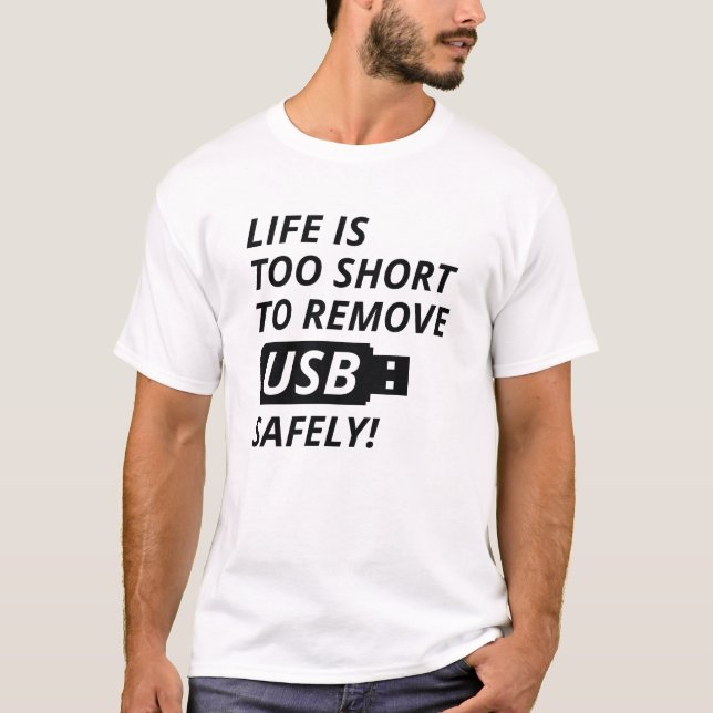 USB sicher entfernen T-Shirt (Vorderseite)