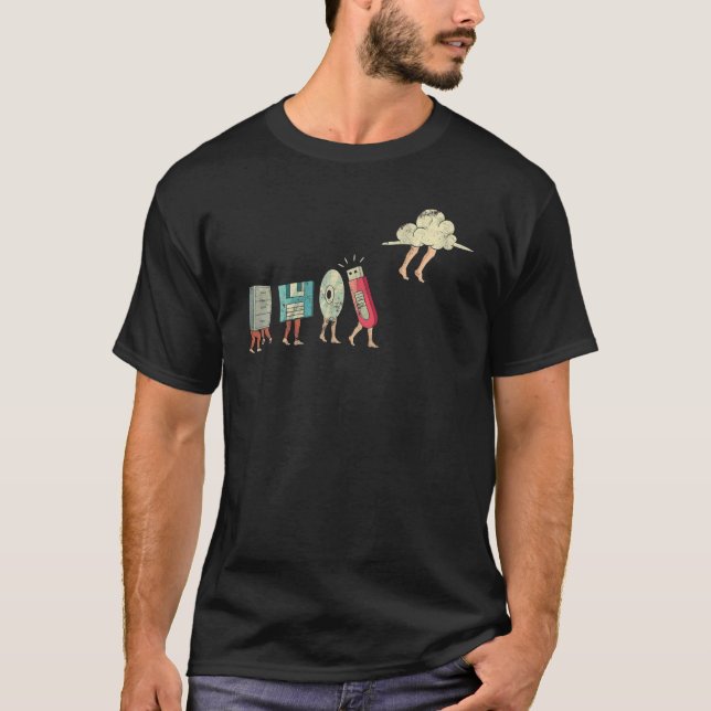 USB-Software-Programmier für Computerdiskette T-Shirt (Vorderseite)