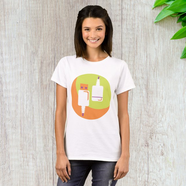 USB-Stecker-Symbol T-Shirt (Von Creator hochgeladen)
