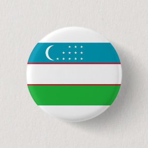 usbekische Flagge, Flagge Usbekistans Button