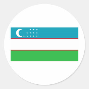 Usbekistan-Aufkleber Runder Aufkleber