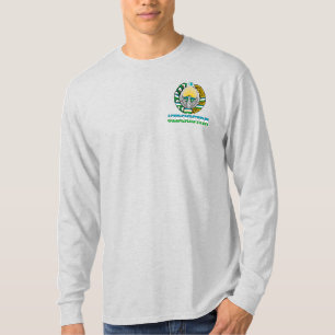 Usbekistan - Fahne und Wappen - Patriotisch T-Shirt