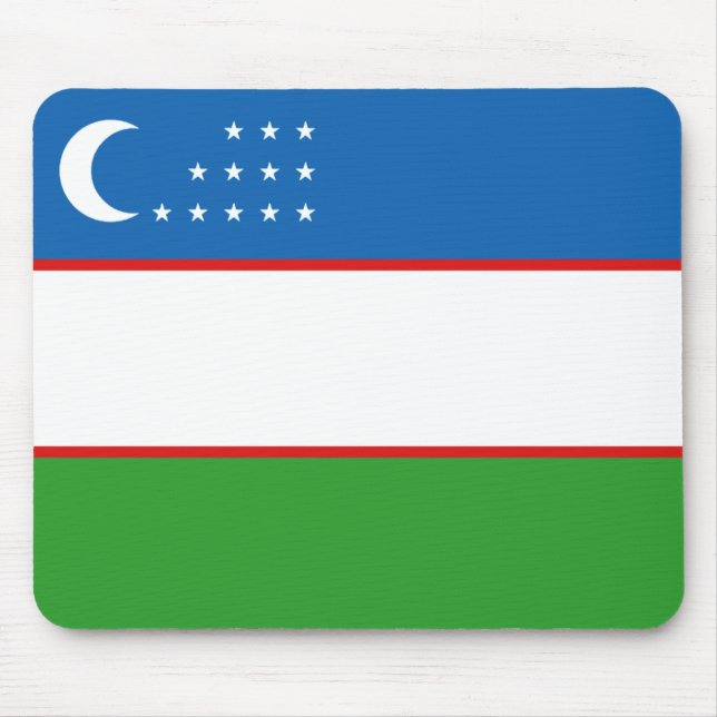 Usbekistan Flag Mousepad (Vorne)