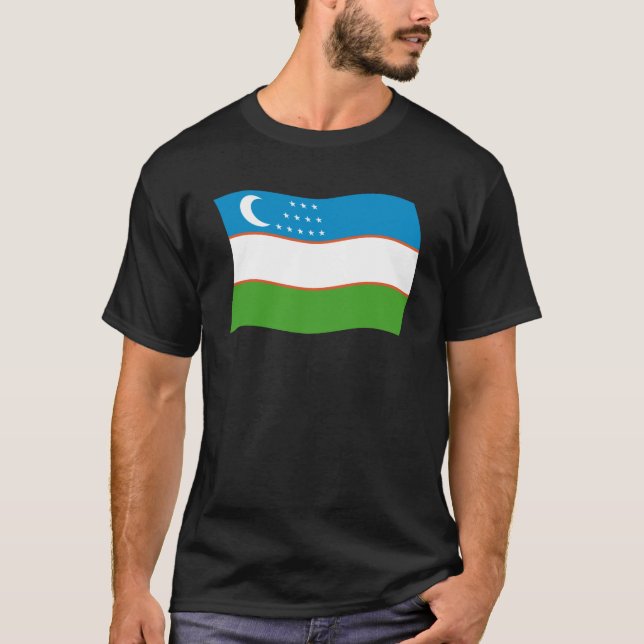 Usbekistan Flag Shirt (Vorderseite)