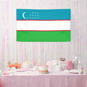 Usbekistan-Flagge Banner