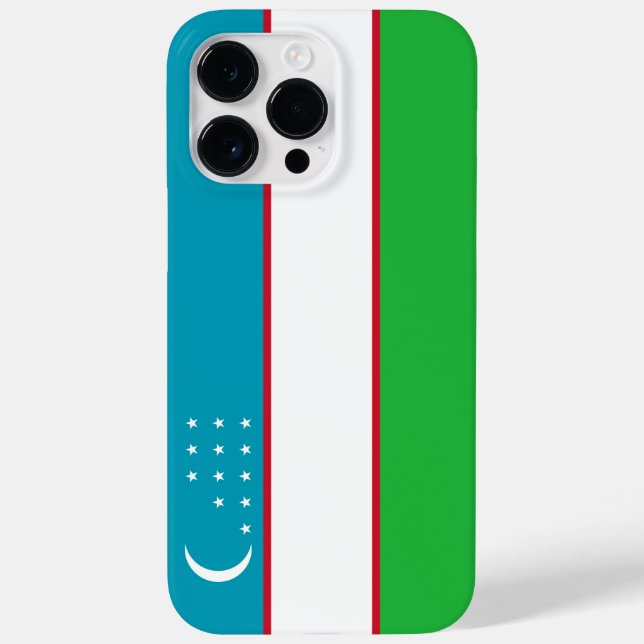 Usbekistan-Flagge Case-Mate iPhone Hülle (Rückseite)