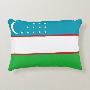 Usbekistan-Flagge Dekokissen
