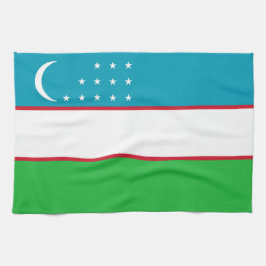 Usbekistan-Flagge Geschirrtuch